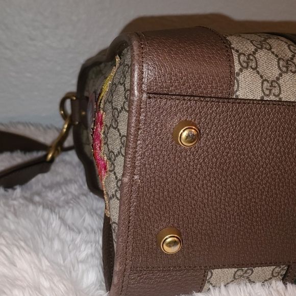 GUCCI Brown/Beige Soft GG Supreme Canvas Courrier Duffle Limited Edition - Picture 7 of 11